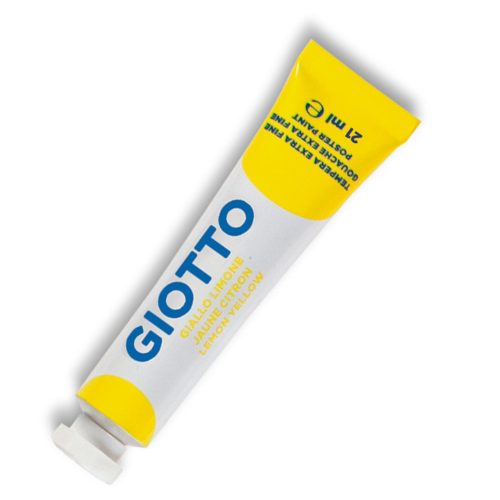 GIOTTO EXTRA FINE TEMPERA TUBO DA 21ML COL. GIALLO LIMONE CONF 6 Pz.